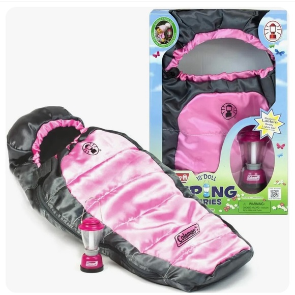 Coleman Toys Coleman Pink Sleeping Bag Lantern Set For 8 American Girl Or Our Gen Poshmark
